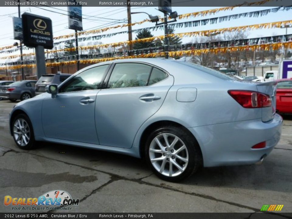 2012 Lexus IS 250 AWD Cerulean Blue / Ecru Photo #2