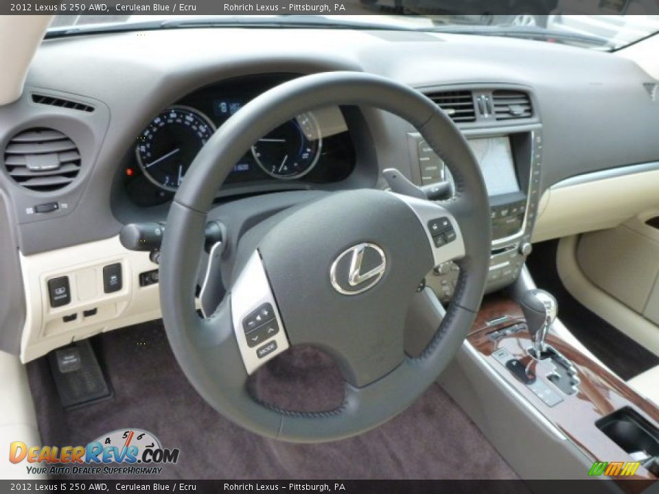 Dashboard of 2012 Lexus IS 250 AWD Photo #6