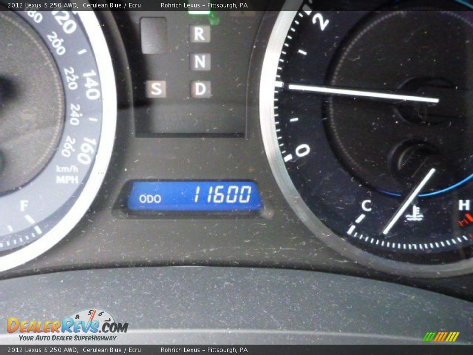 2012 Lexus IS 250 AWD Cerulean Blue / Ecru Photo #8