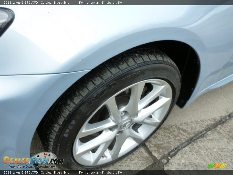 2012 Lexus IS 250 AWD Cerulean Blue / Ecru Photo #12
