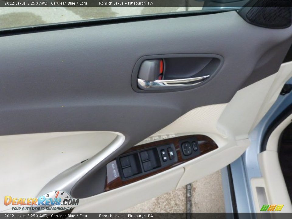 2012 Lexus IS 250 AWD Cerulean Blue / Ecru Photo #14