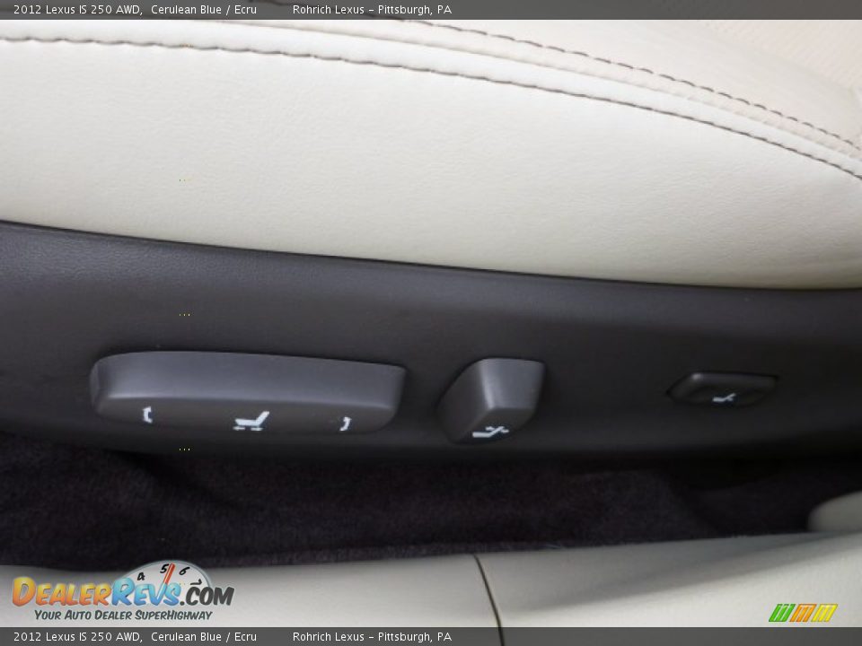 2012 Lexus IS 250 AWD Cerulean Blue / Ecru Photo #15