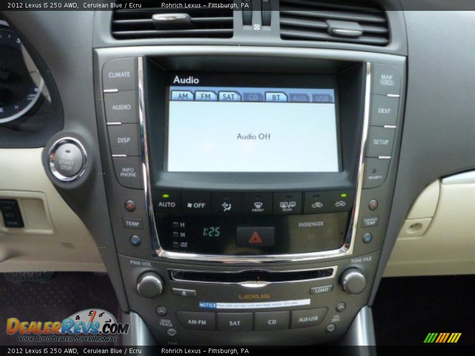 2012 Lexus IS 250 AWD Cerulean Blue / Ecru Photo #19