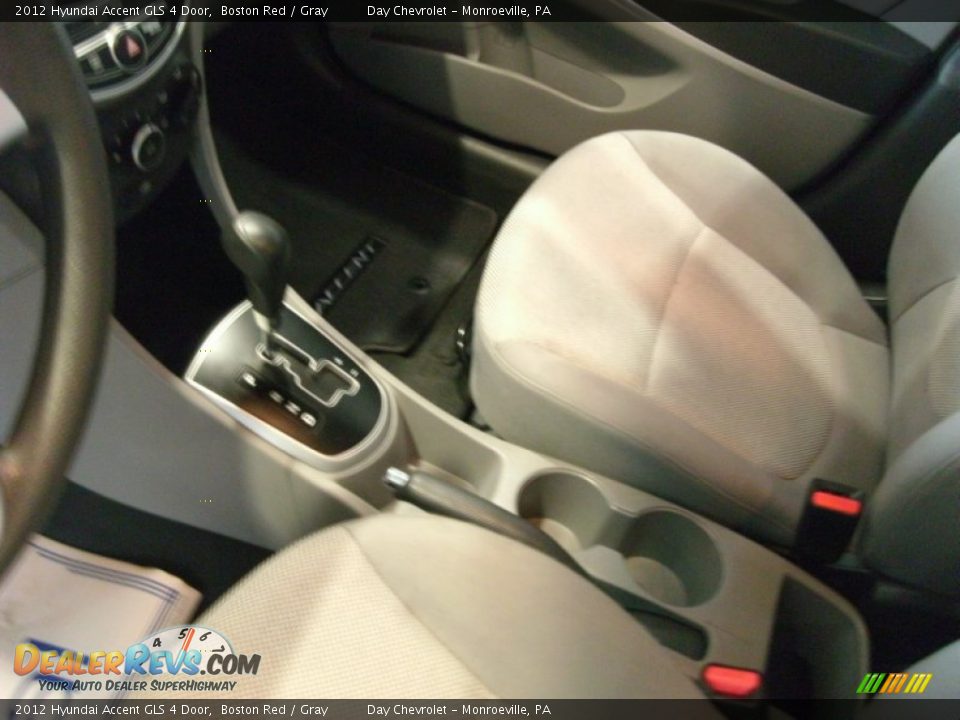2012 Hyundai Accent GLS 4 Door Boston Red / Gray Photo #8