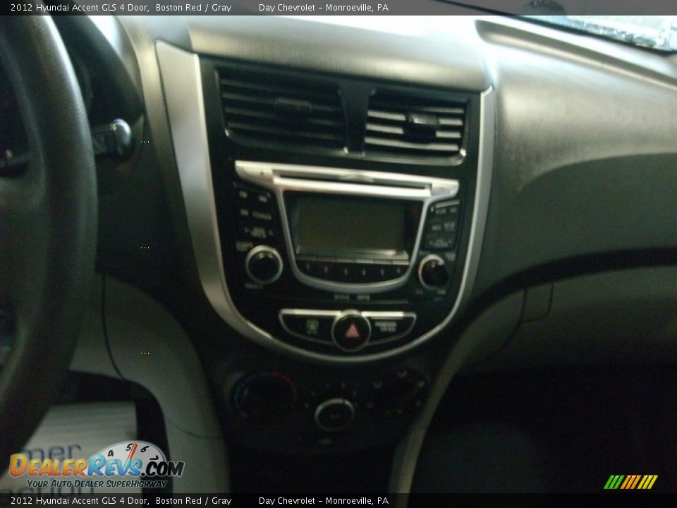 2012 Hyundai Accent GLS 4 Door Boston Red / Gray Photo #9