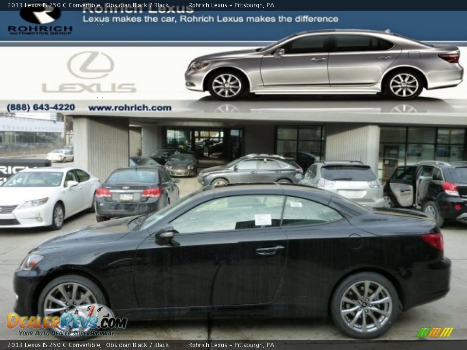2013 Lexus IS 250 C Convertible Obsidian Black / Black Photo #1