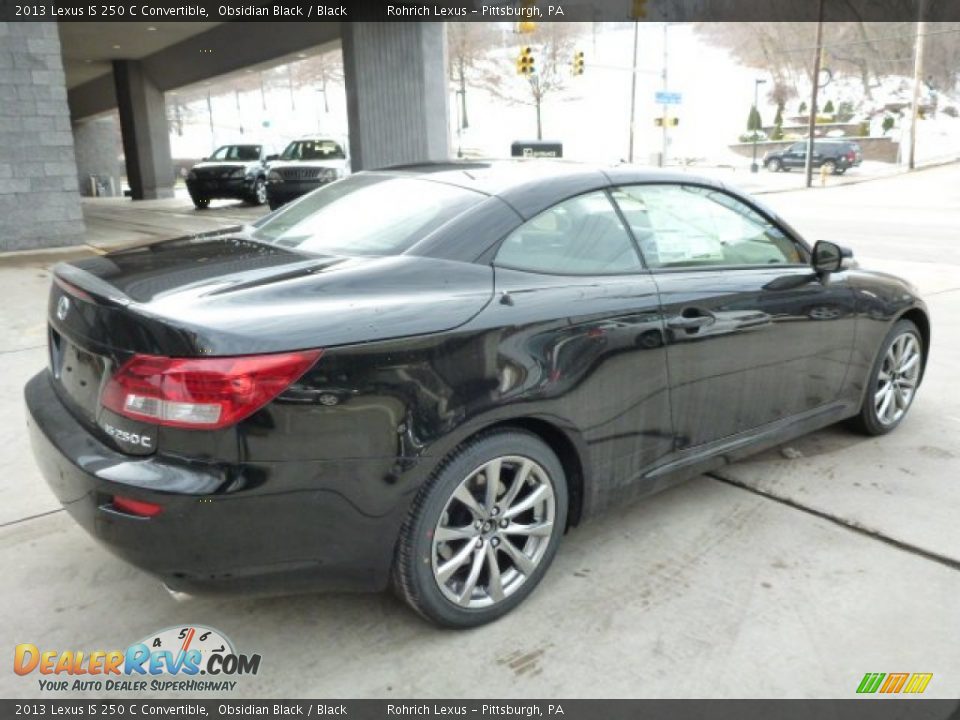 2013 Lexus IS 250 C Convertible Obsidian Black / Black Photo #4