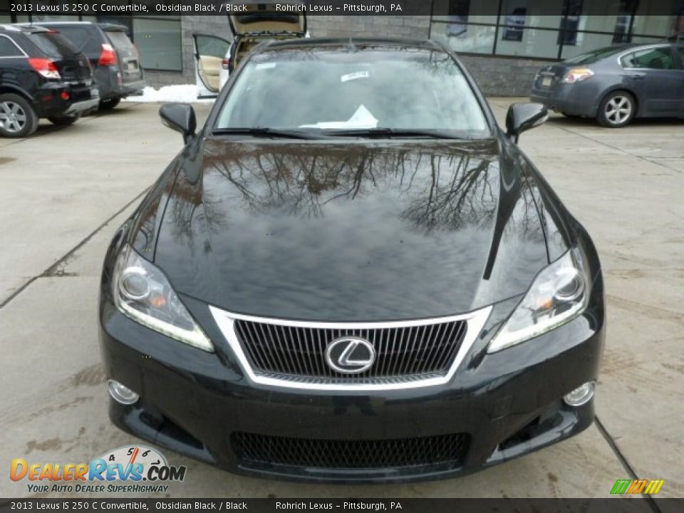 2013 Lexus IS 250 C Convertible Obsidian Black / Black Photo #7