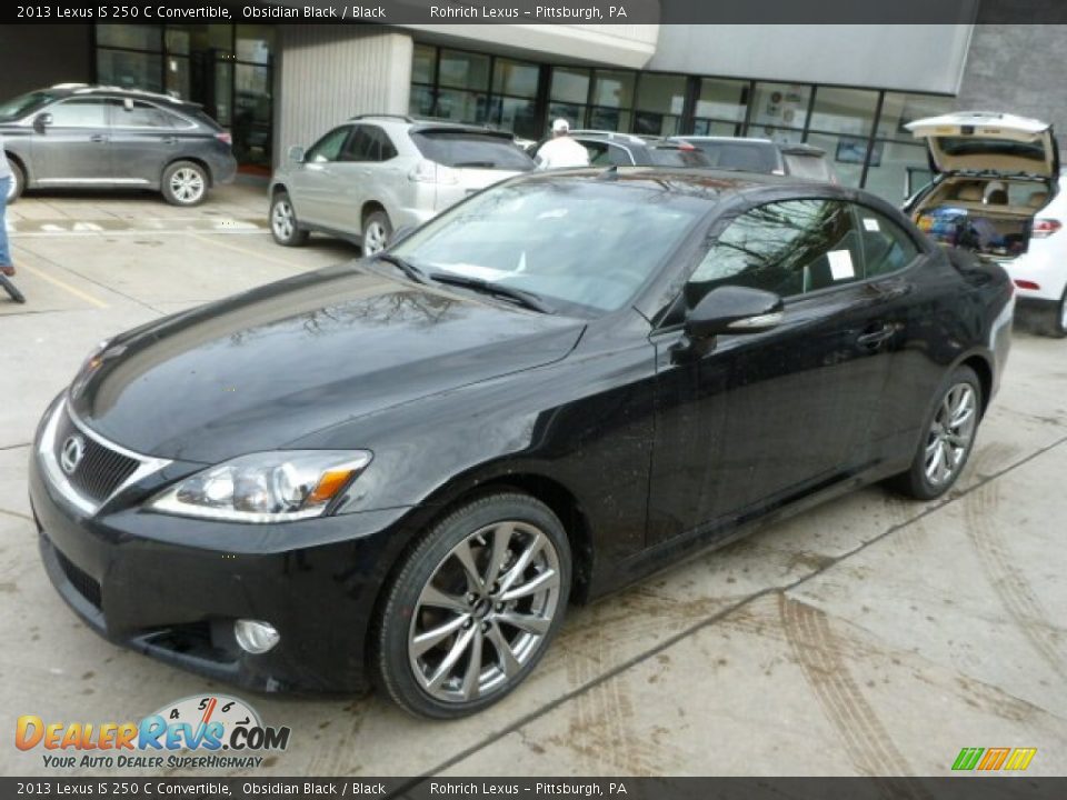 2013 Lexus IS 250 C Convertible Obsidian Black / Black Photo #8