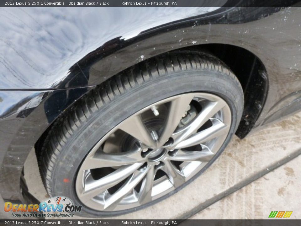 2013 Lexus IS 250 C Convertible Obsidian Black / Black Photo #9