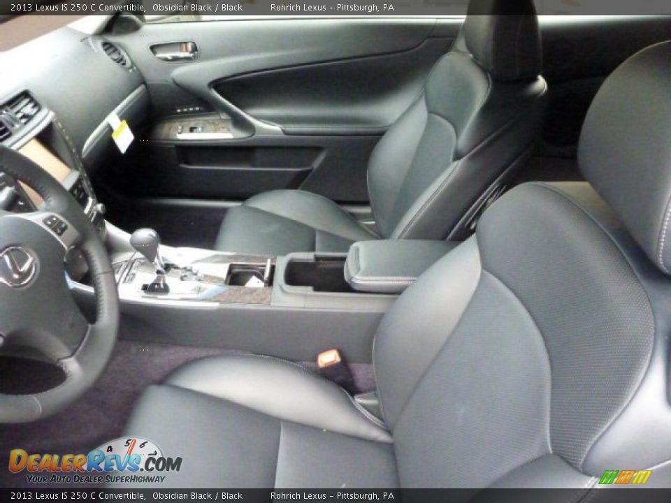 2013 Lexus IS 250 C Convertible Obsidian Black / Black Photo #10