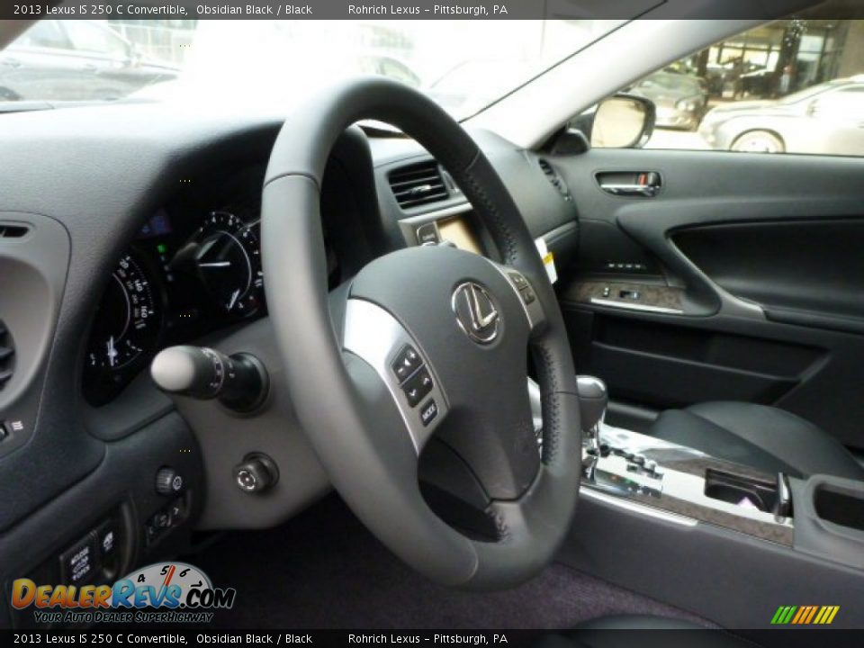 2013 Lexus IS 250 C Convertible Obsidian Black / Black Photo #15