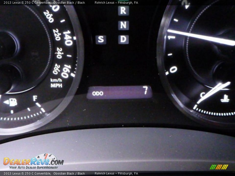 2013 Lexus IS 250 C Convertible Obsidian Black / Black Photo #19