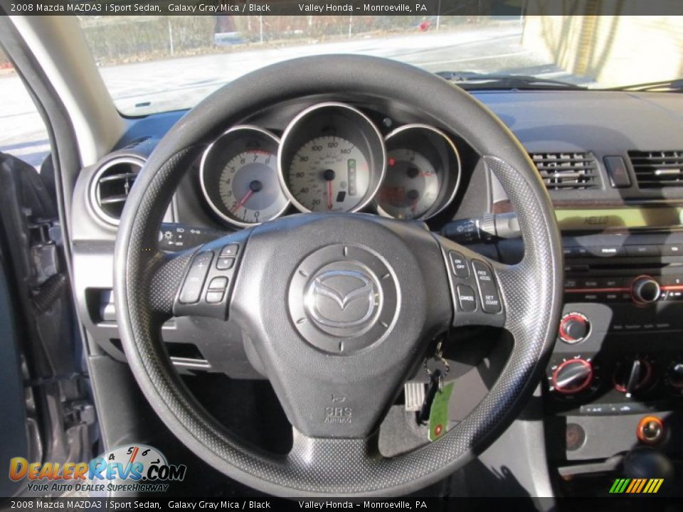 2008 Mazda MAZDA3 i Sport Sedan Galaxy Gray Mica / Black Photo #10