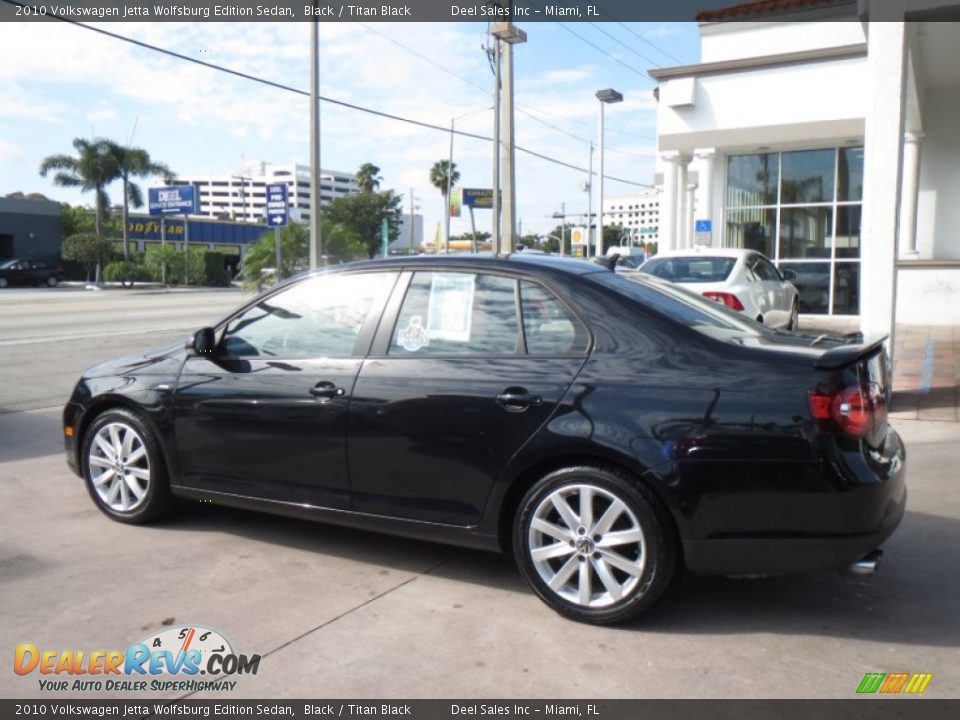 2010 Volkswagen Jetta Wolfsburg Edition Sedan Black / Titan Black Photo #2
