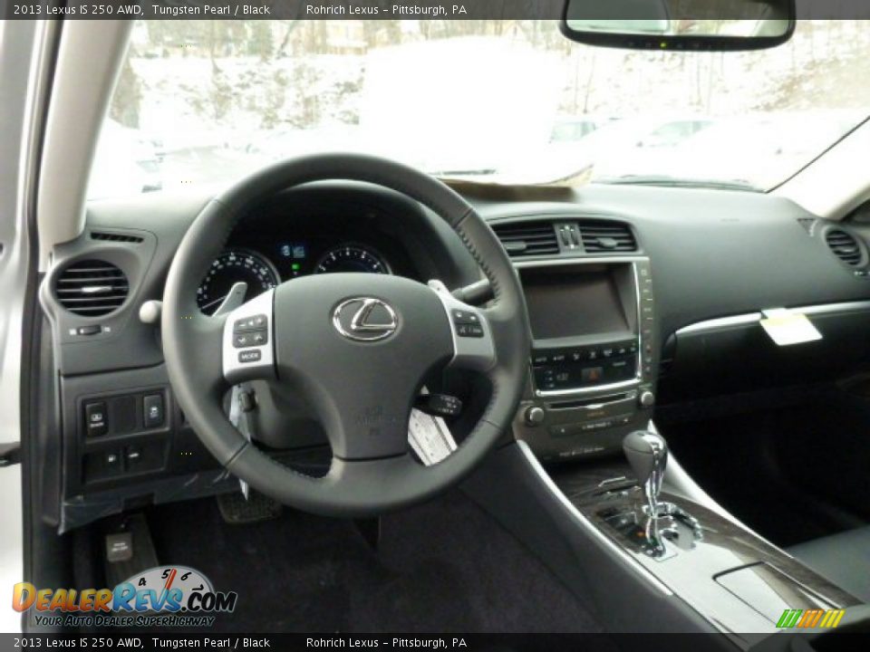 2013 Lexus IS 250 AWD Tungsten Pearl / Black Photo #12