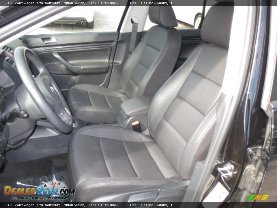 2010 Volkswagen Jetta Wolfsburg Edition Sedan Black / Titan Black Photo #9