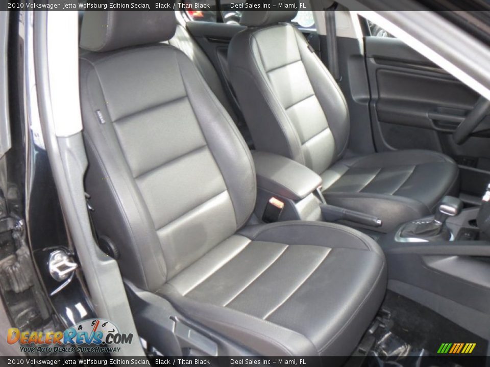 2010 Volkswagen Jetta Wolfsburg Edition Sedan Black / Titan Black Photo #10