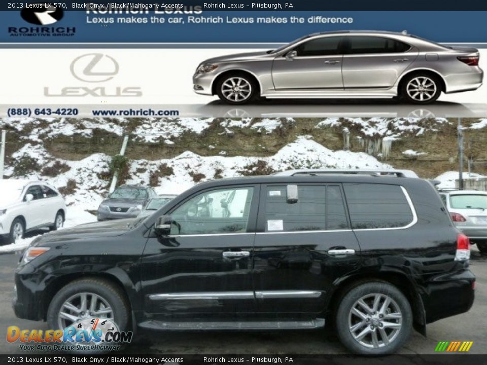 2013 Lexus LX 570 Black Onyx / Black/Mahogany Accents Photo #1