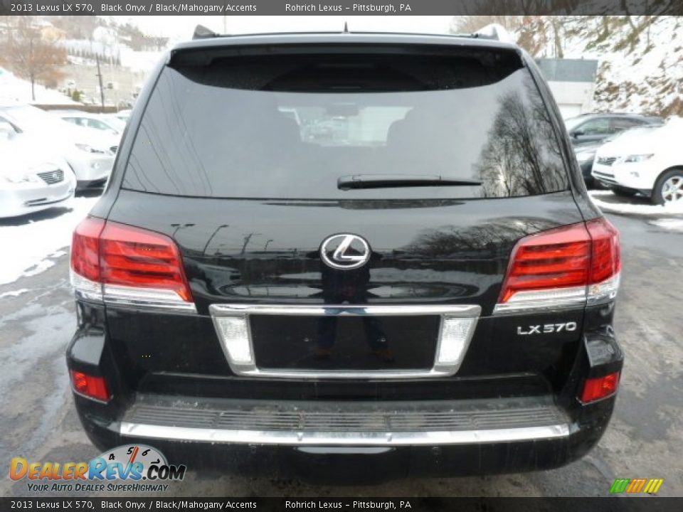 2013 Lexus LX 570 Black Onyx / Black/Mahogany Accents Photo #3