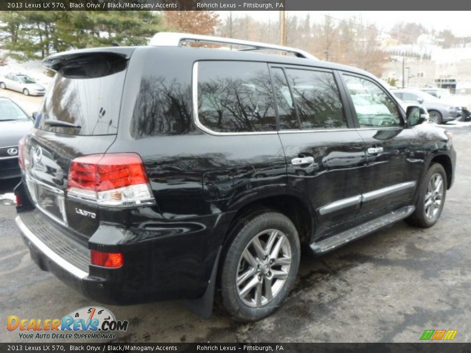 2013 Lexus LX 570 Black Onyx / Black/Mahogany Accents Photo #4