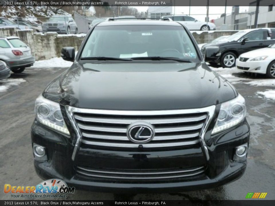 2013 Lexus LX 570 Black Onyx / Black/Mahogany Accents Photo #6