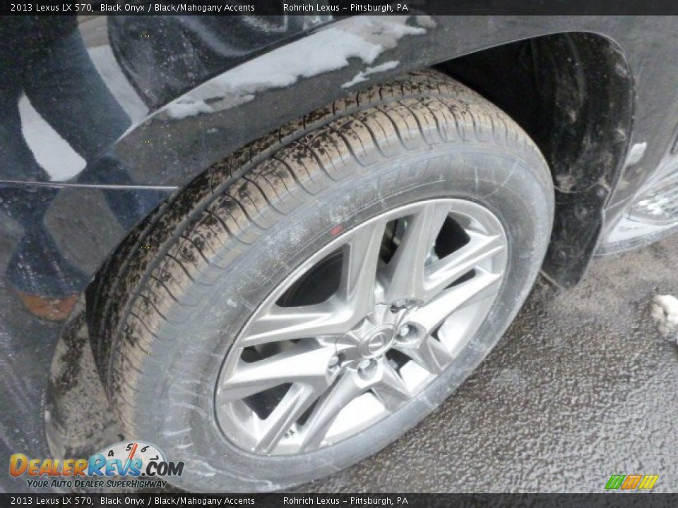 2013 Lexus LX 570 Black Onyx / Black/Mahogany Accents Photo #8