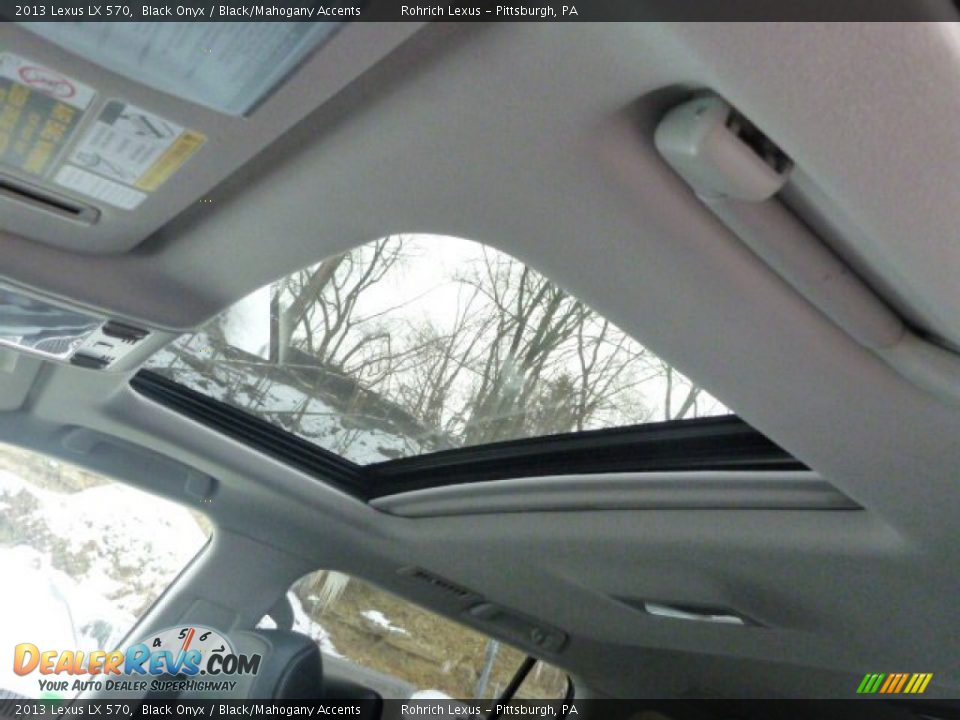 2013 Lexus LX 570 Black Onyx / Black/Mahogany Accents Photo #15