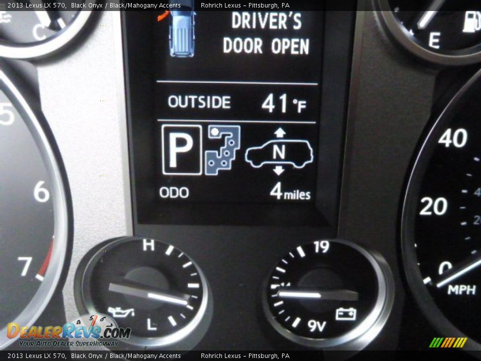 2013 Lexus LX 570 Black Onyx / Black/Mahogany Accents Photo #19