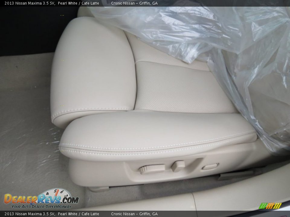 2013 Nissan Maxima 3.5 SV Pearl White / Cafe Latte Photo #10