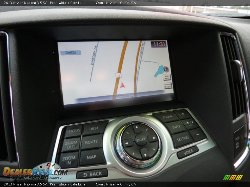 2013 Nissan Maxima 3.5 SV Pearl White / Cafe Latte Photo #16