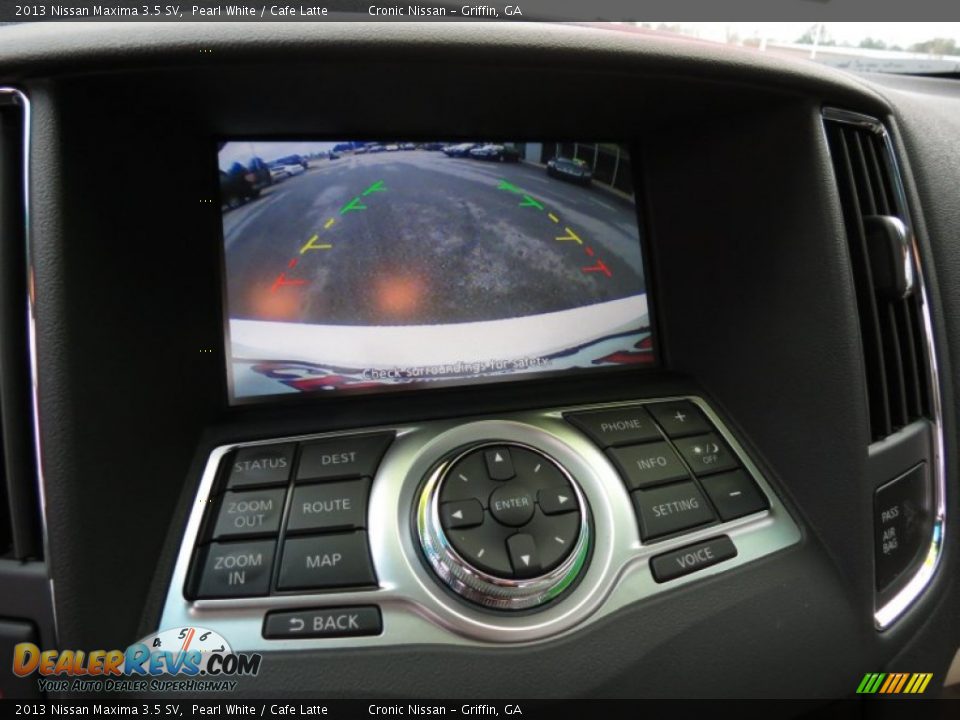 2013 Nissan Maxima 3.5 SV Pearl White / Cafe Latte Photo #17
