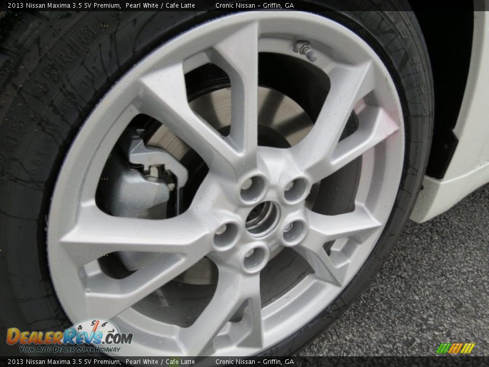 2013 Nissan Maxima 3.5 SV Premium Pearl White / Cafe Latte Photo #9