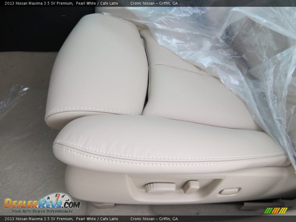 2013 Nissan Maxima 3.5 SV Premium Pearl White / Cafe Latte Photo #10