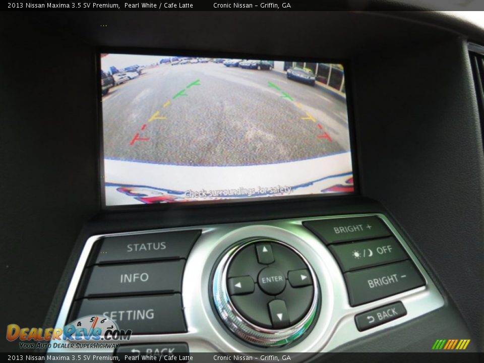2013 Nissan Maxima 3.5 SV Premium Pearl White / Cafe Latte Photo #16
