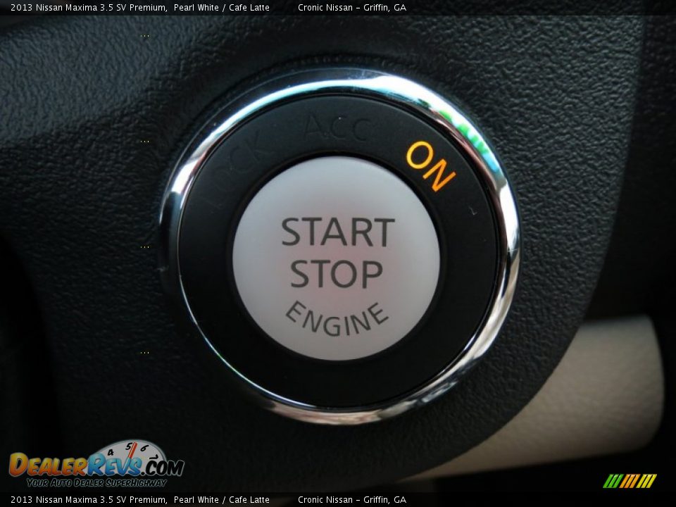 2013 Nissan Maxima 3.5 SV Premium Pearl White / Cafe Latte Photo #17