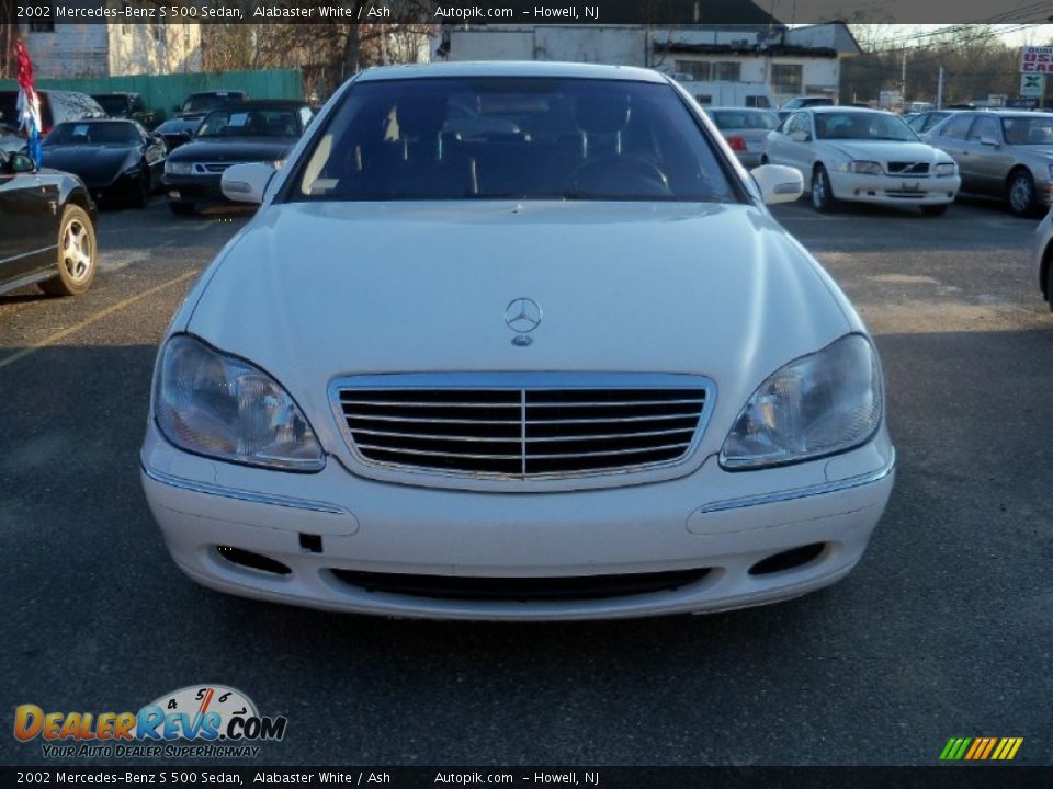 2002 Mercedes-Benz S 500 Sedan Alabaster White / Ash Photo #1