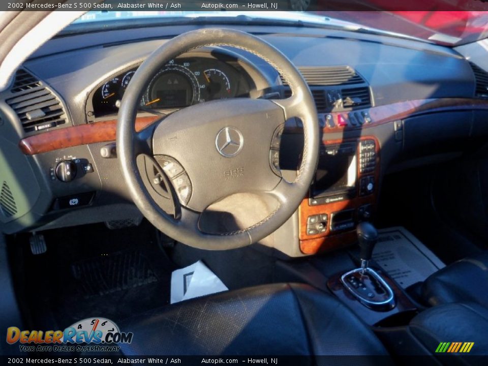2002 Mercedes-Benz S 500 Sedan Alabaster White / Ash Photo #8