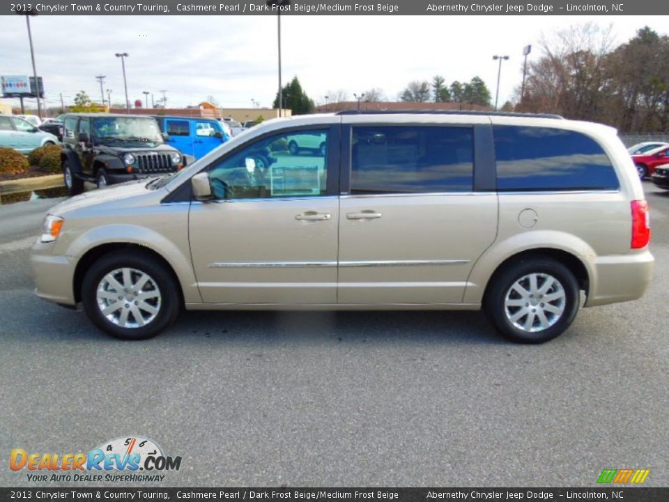 2013 Chrysler Town & Country Touring Cashmere Pearl / Dark Frost Beige/Medium Frost Beige Photo #3