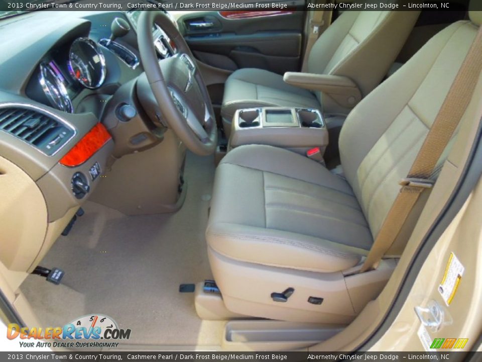 2013 Chrysler Town & Country Touring Cashmere Pearl / Dark Frost Beige/Medium Frost Beige Photo #8