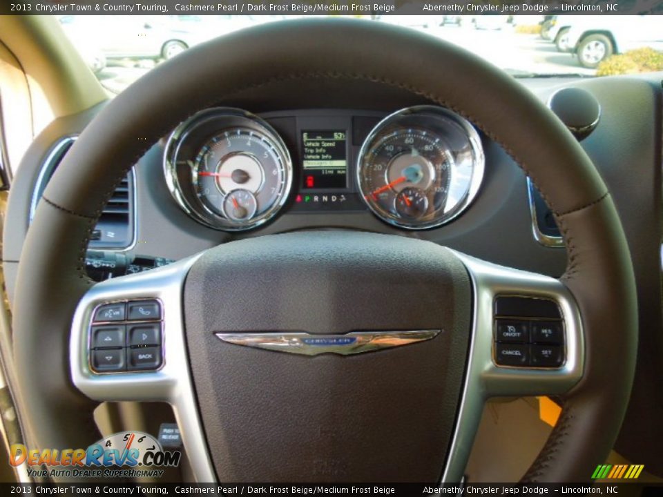 2013 Chrysler Town & Country Touring Cashmere Pearl / Dark Frost Beige/Medium Frost Beige Photo #15