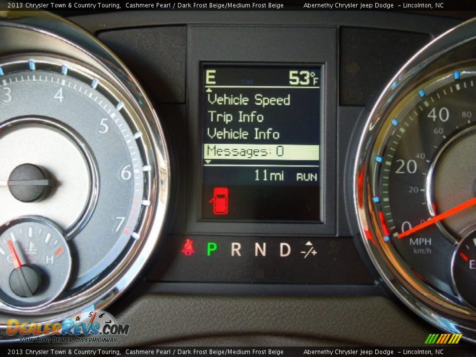 2013 Chrysler Town & Country Touring Cashmere Pearl / Dark Frost Beige/Medium Frost Beige Photo #16