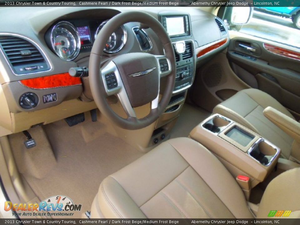 2013 Chrysler Town & Country Touring Cashmere Pearl / Dark Frost Beige/Medium Frost Beige Photo #26