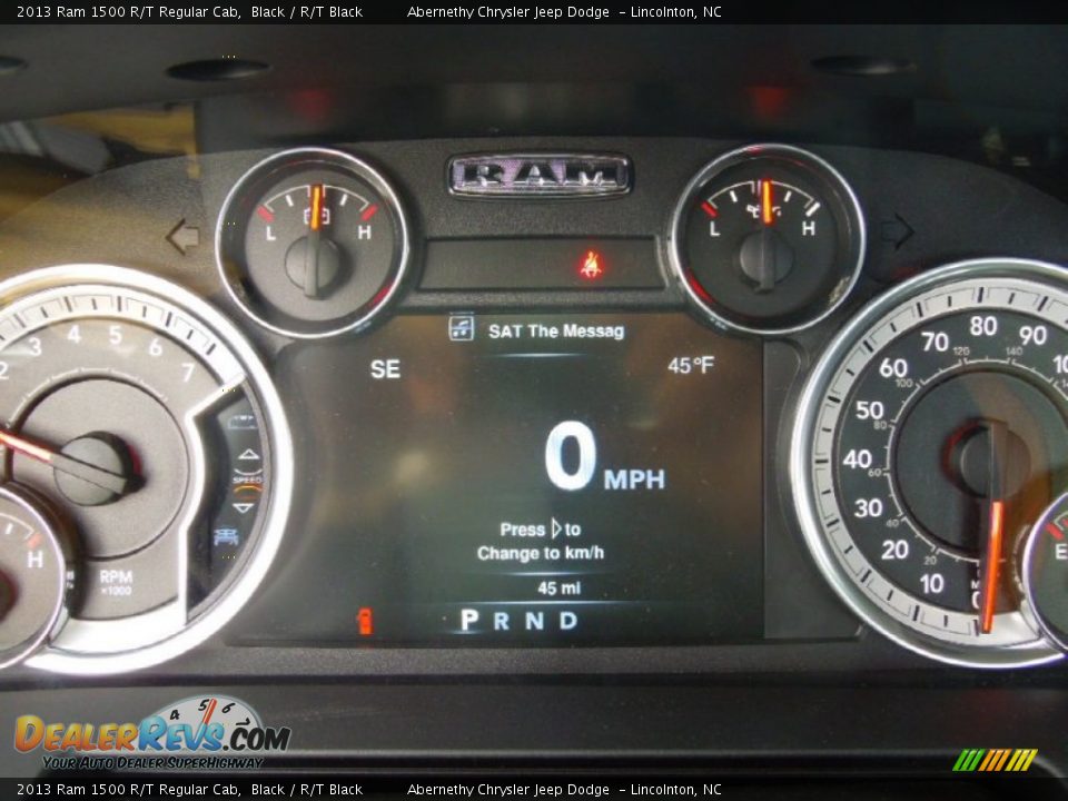 2013 Ram 1500 R/T Regular Cab Gauges Photo #17