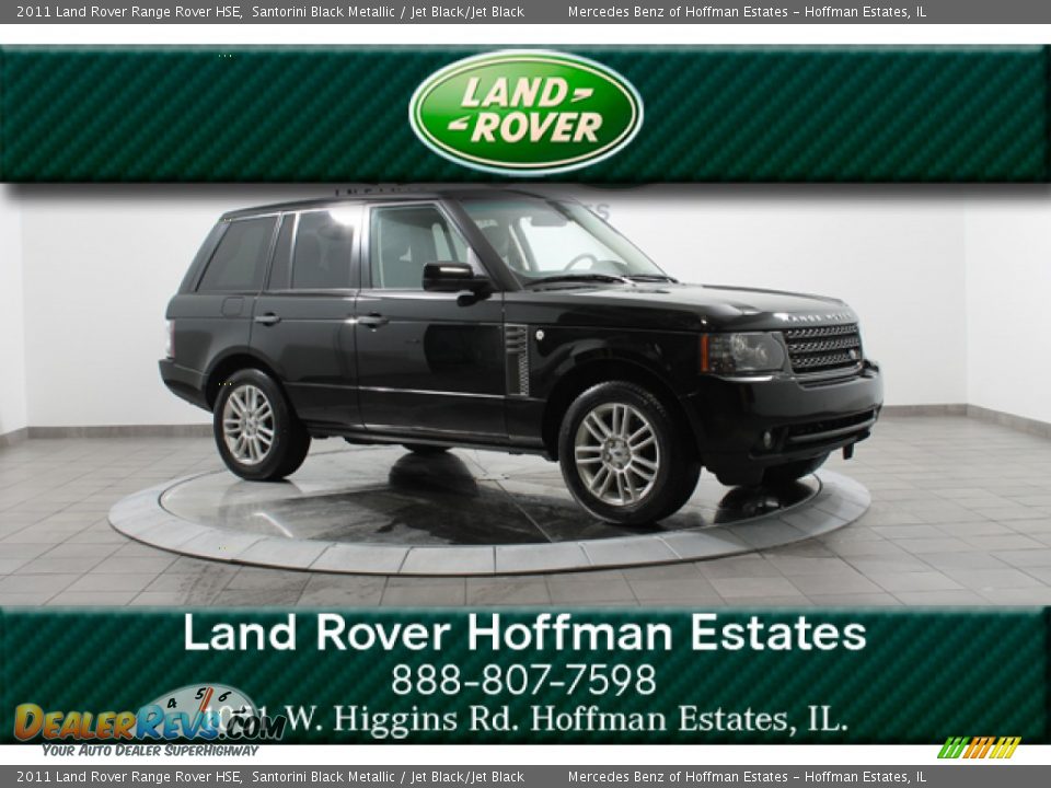 2011 Land Rover Range Rover HSE Santorini Black Metallic / Jet Black/Jet Black Photo #1