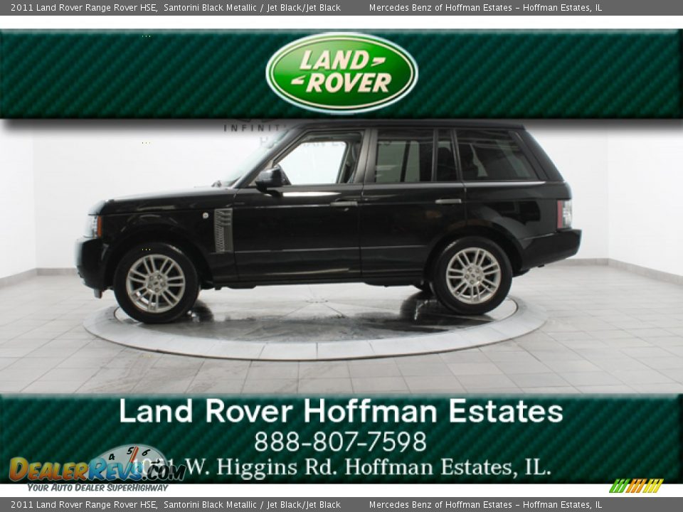 2011 Land Rover Range Rover HSE Santorini Black Metallic / Jet Black/Jet Black Photo #2