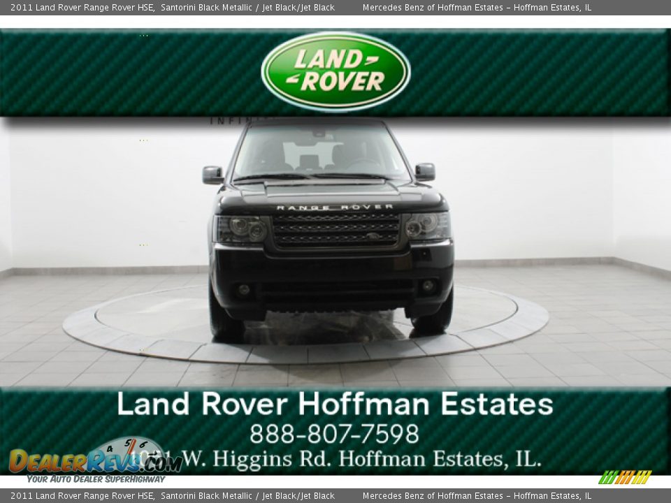 2011 Land Rover Range Rover HSE Santorini Black Metallic / Jet Black/Jet Black Photo #3
