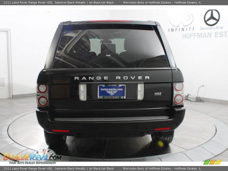2011 Land Rover Range Rover HSE Santorini Black Metallic / Jet Black/Jet Black Photo #4