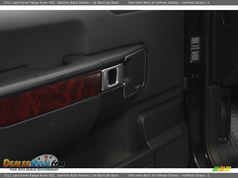 2011 Land Rover Range Rover HSE Santorini Black Metallic / Jet Black/Jet Black Photo #16