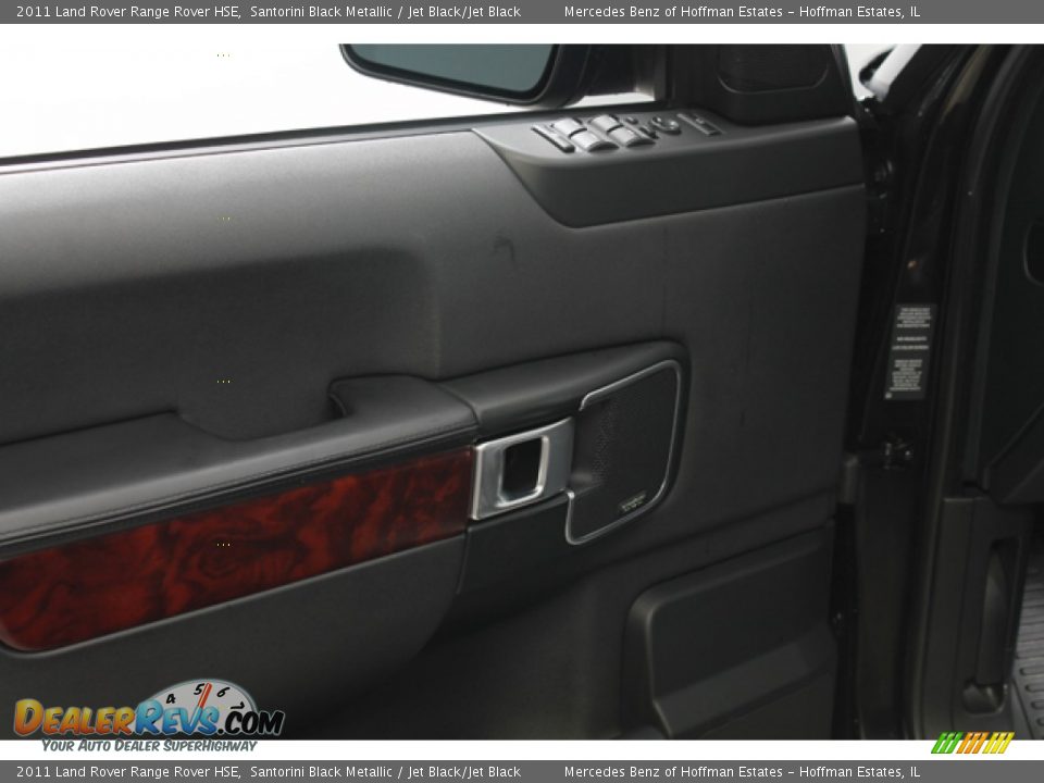 2011 Land Rover Range Rover HSE Santorini Black Metallic / Jet Black/Jet Black Photo #17